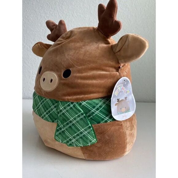 Squishmallows Ruby the Reindeer 16” Scarf Christmas Holiday Super Soft Plush Toy - Picture 2 of 8